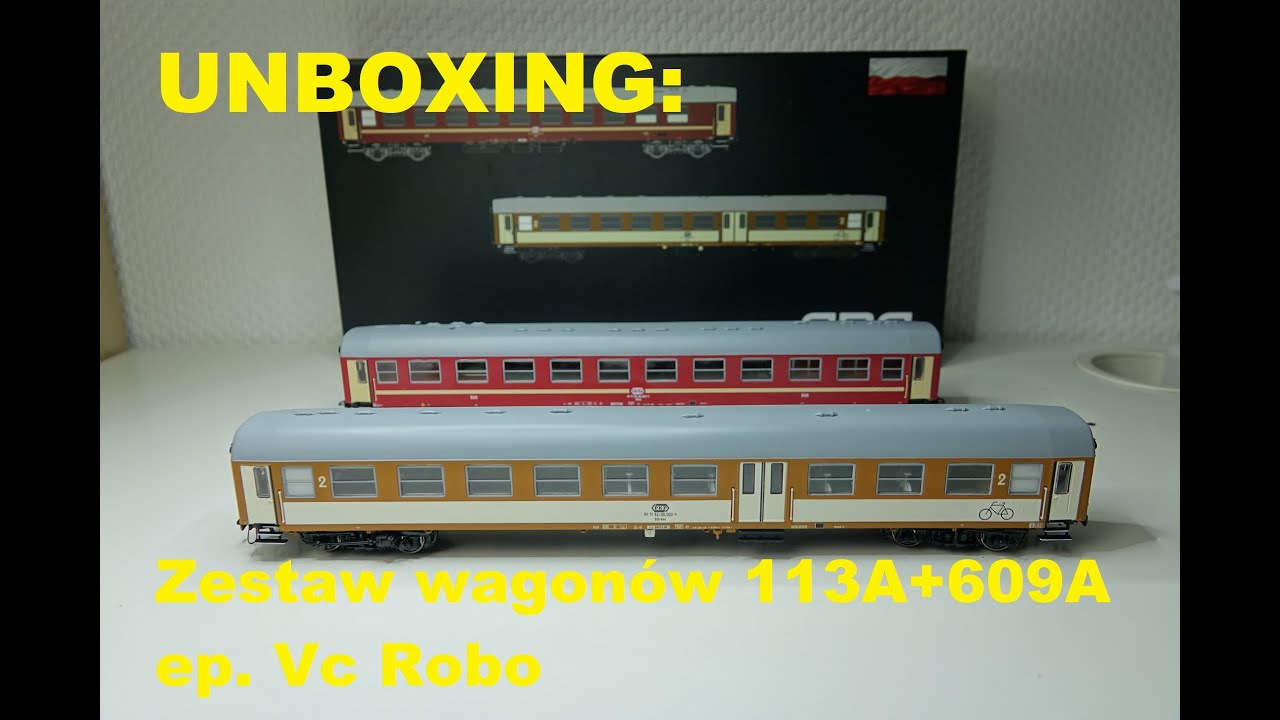 UNBOXING: Zestaw wagonów 113A+609A ep  Vc Robo