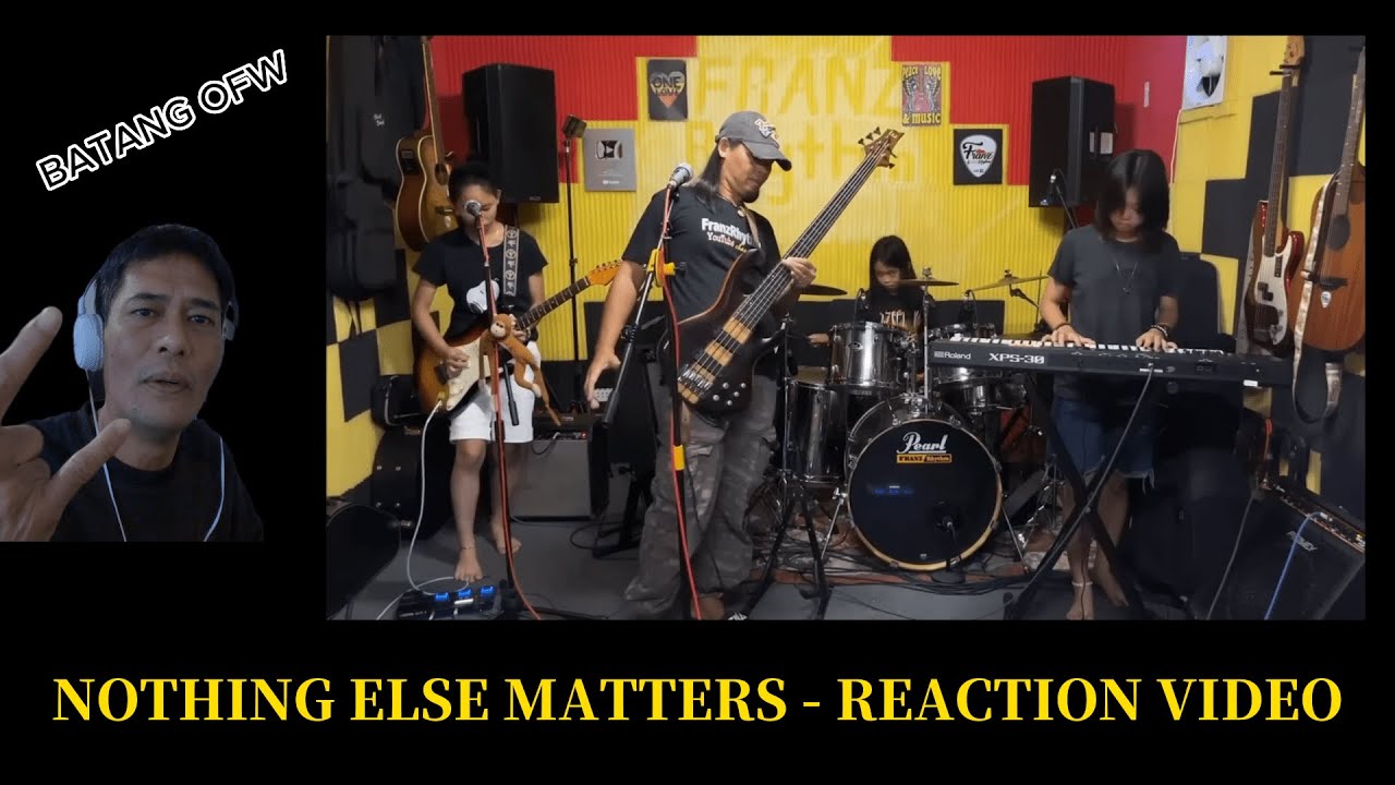NOTHING ELSE MATTERS - REACTION VIDEO | #franzrhythm