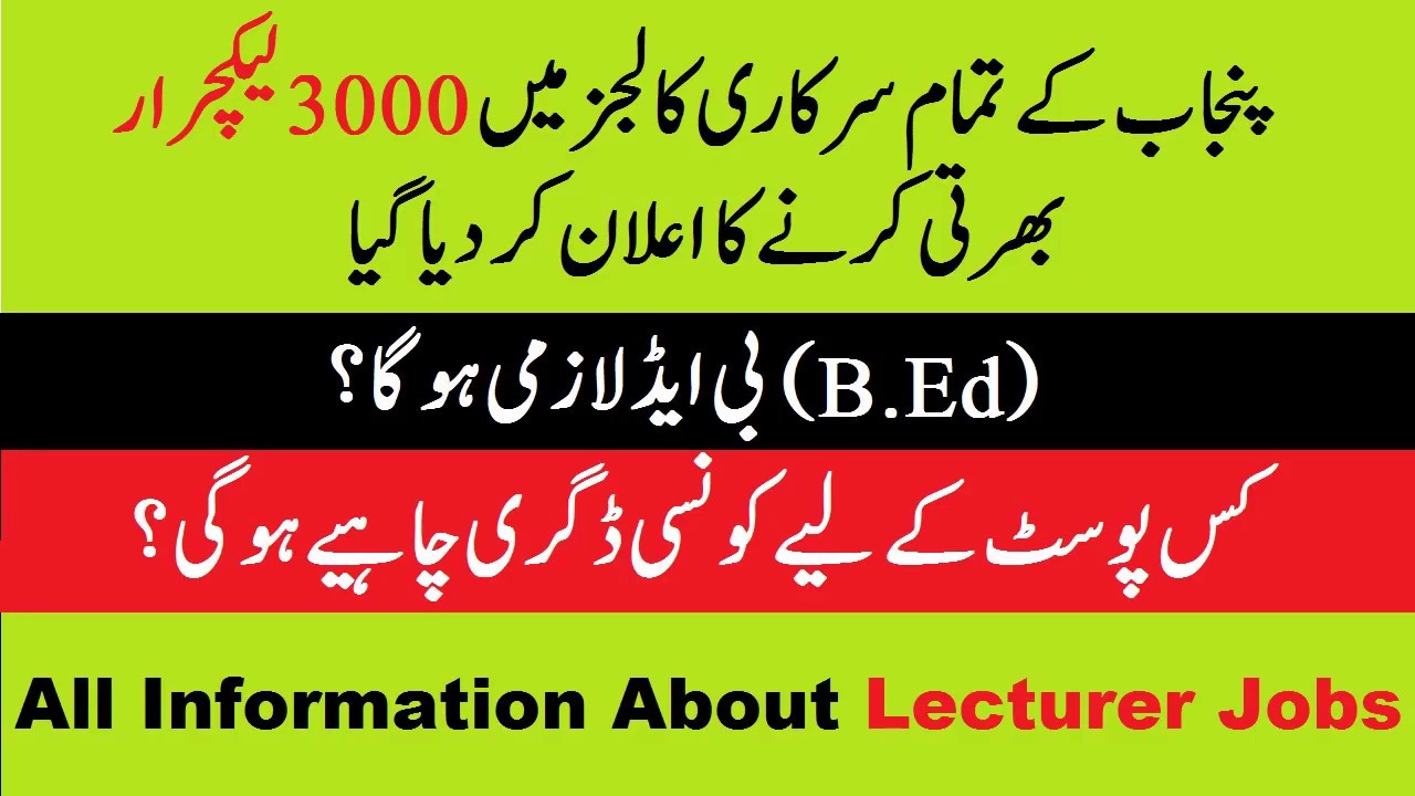 PPSC Lecturer Jobs 2019 | Complete Details | Eligibility Criteria | Jobs Center and GK