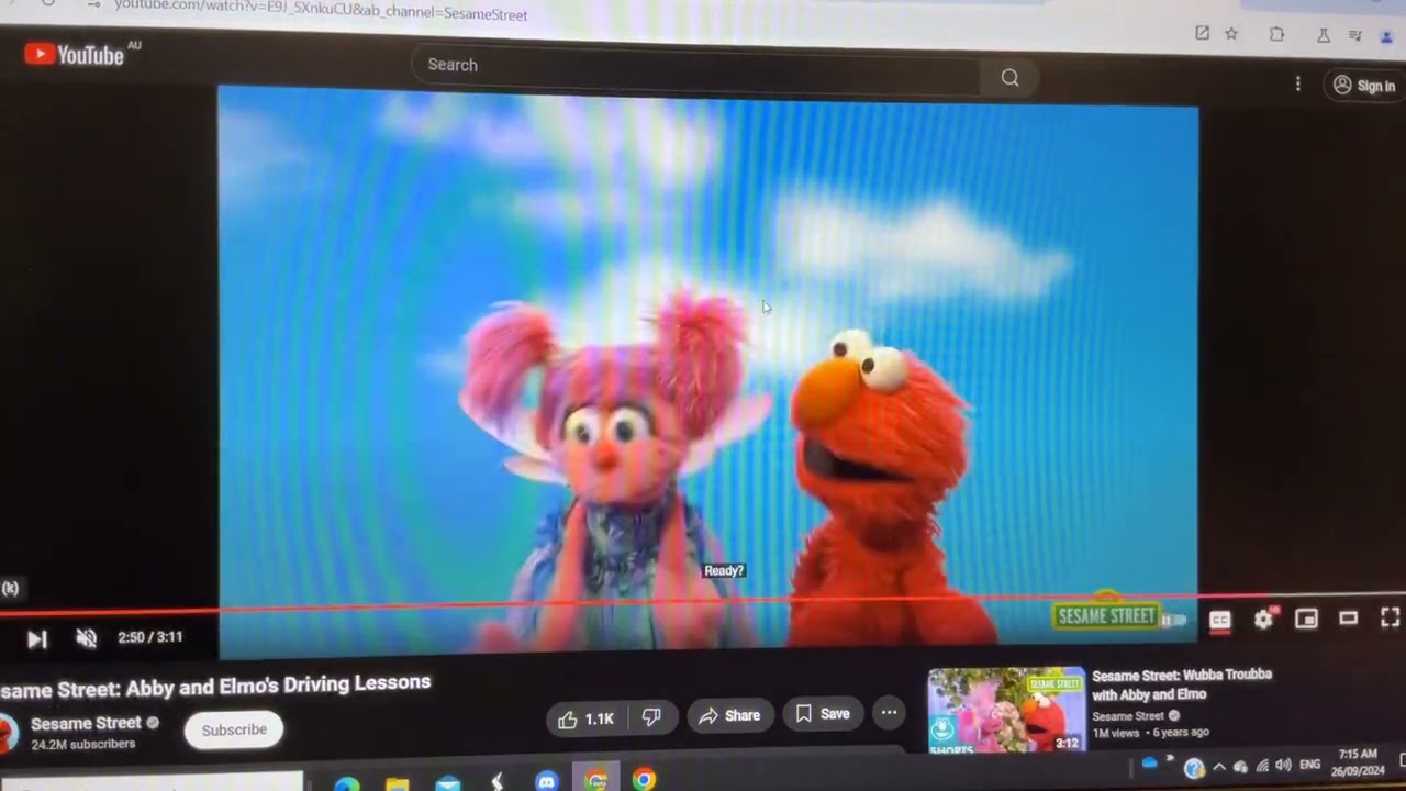 Sesame Street Abby cadabby and Elmo running to the magical windmaill