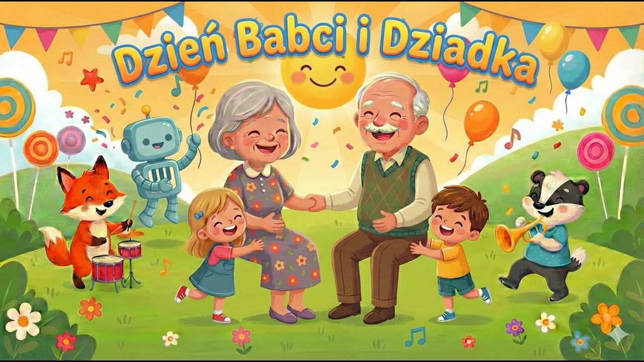 Dzień Babci i Dziadka 👵 Piosenka dla dzieci 👴 Wesołe Rymy