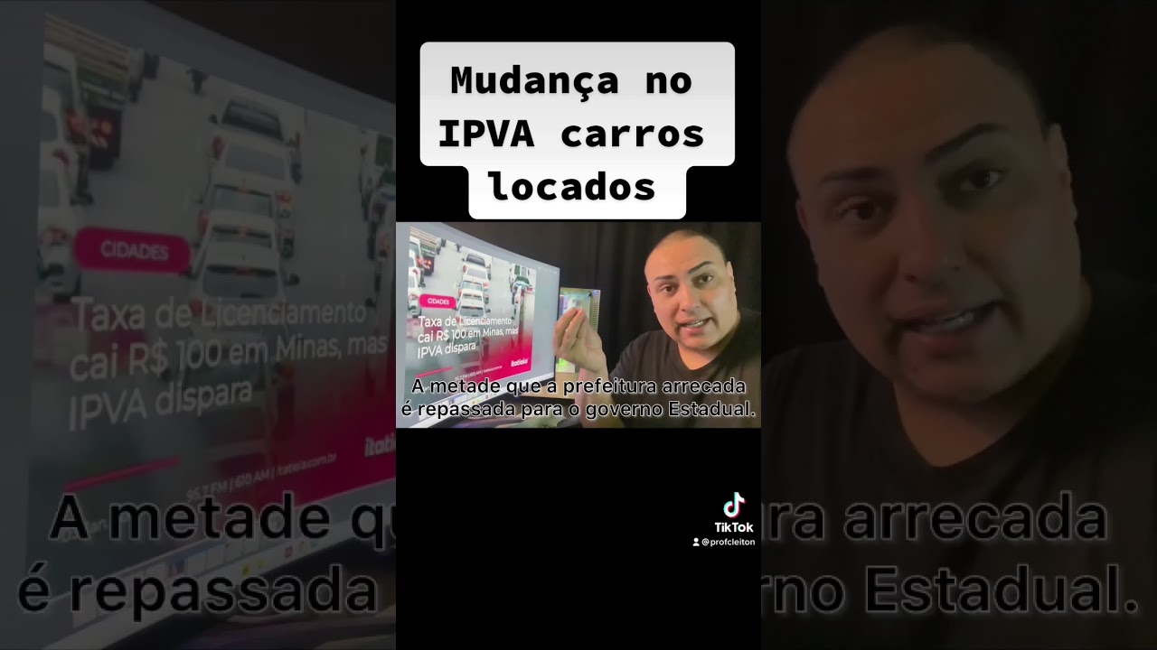 Mudan&ccedil;a no IPVA principalmente das locadoras.