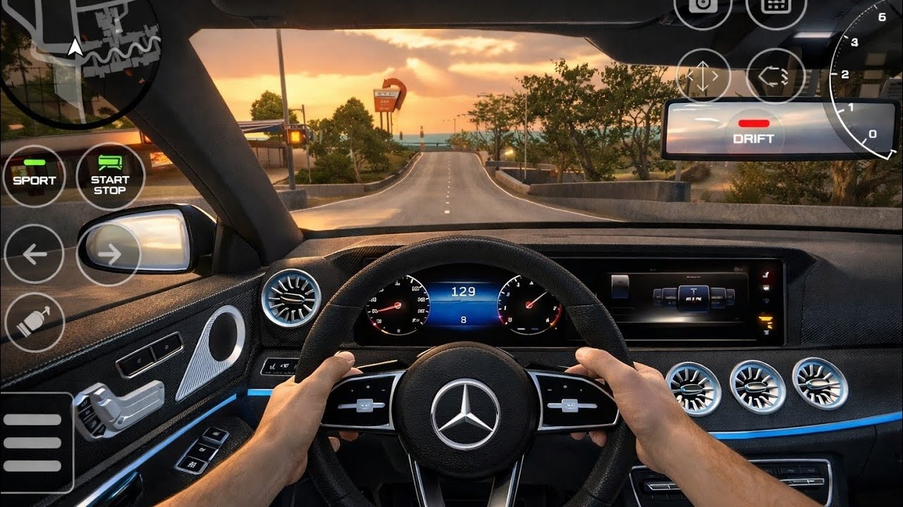 Mercedes AMG GT 63s Realistic City Driving POV | Car Driving 2025 School Game Gameplay 