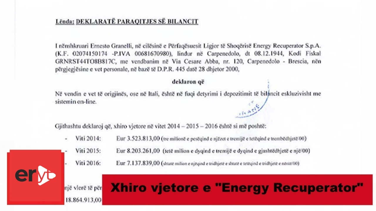 Kryeministri Edi Rama - Fakte mbi inceneratoret