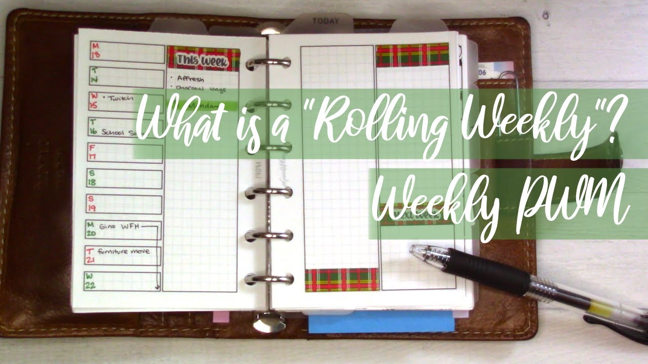 A New Kind of Weekly || Rolling Weekly PWM
