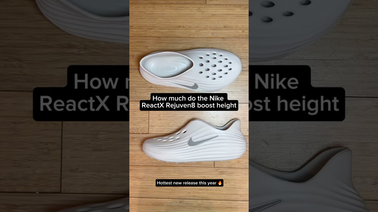 How much do the Nike ReactX Rejuven8 boost height #nike #reactx #rejuven8 #height #boost #crocs
