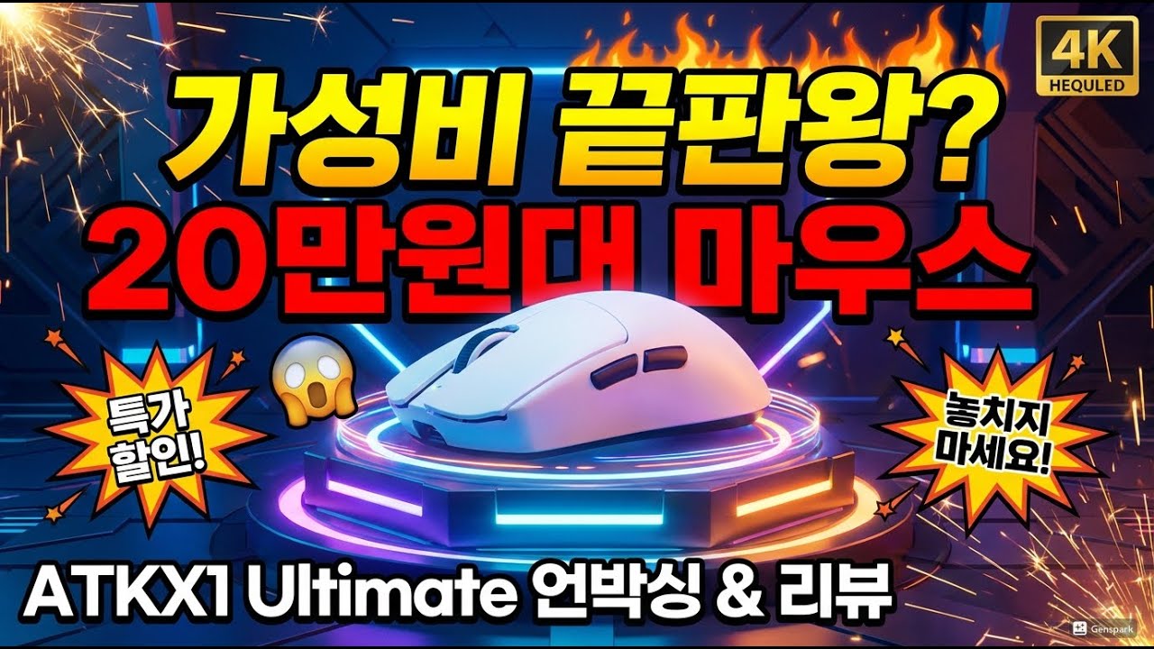 7만원 짜리 마우스가 20만원 짜리 마우스 보다 좋다고? ATK X1 Ultimate 마우스 언박싱 & 리뷰