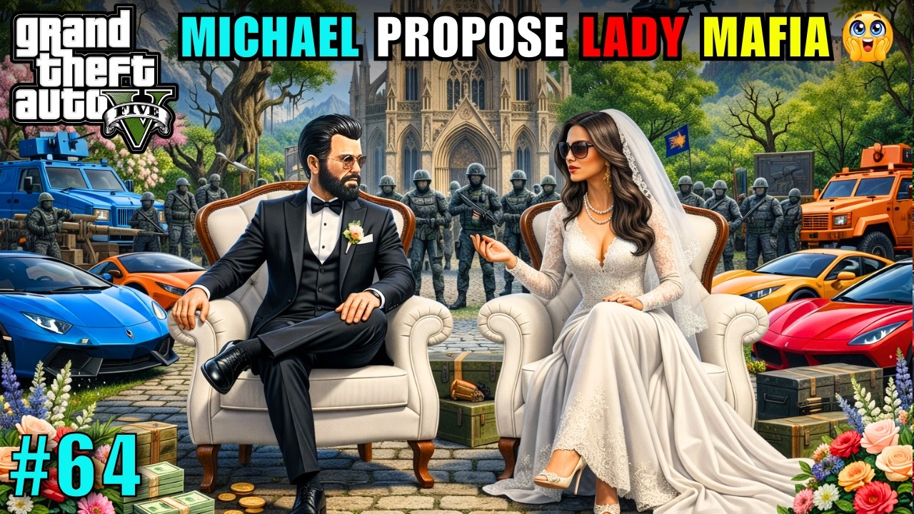 MICHAEL PROPOSED RUSSIAN LADY MAFIA | GTA 5 CINEMATICS GAMEPLAY #64