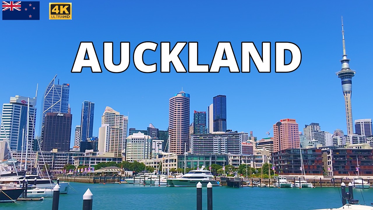 Auckland Walking Tour | Exploring New Zealand’s Most Beautiful City 4K