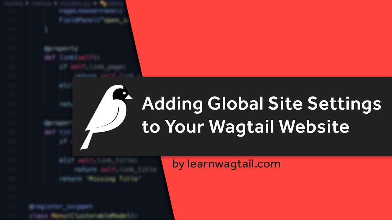 Добавление глобальных настроек сайта на ваш сайт Wagtail CMS