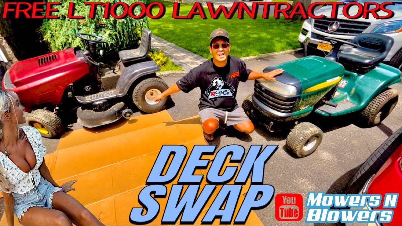 Free Craftsman LT1000 Lawntractor Deck Swap!
