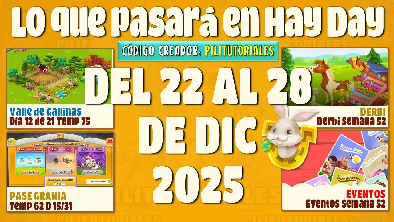 Todos los eventos hay day del 22 al 28 diciembre 2025