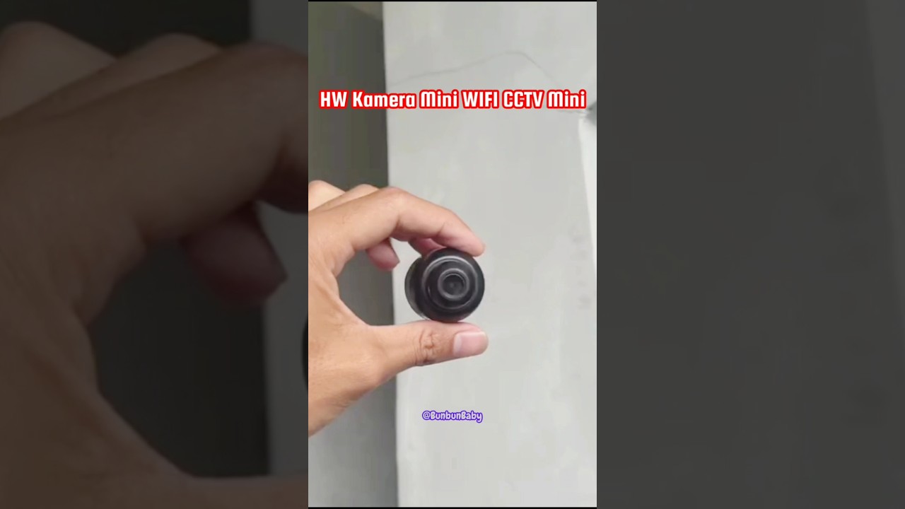HW Kamera Mini WIFI CCTV Mini&nbsp; Tersembunyi Tanpa Kabel 1080P #kameracctv #cctvcamera #bunbunbaby