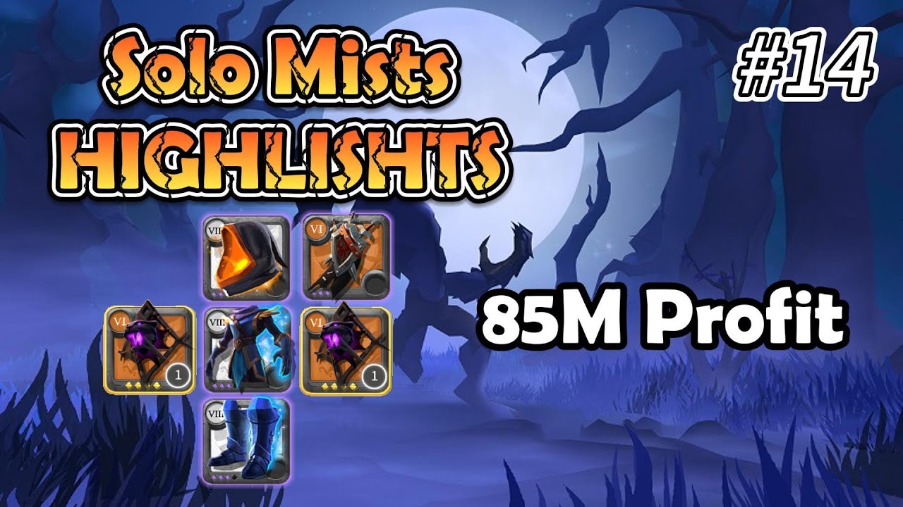 Albion Online - 6.4 Prowling Staff｜85M Profit In The Mists | Solo Mists | PVP Highlights #14