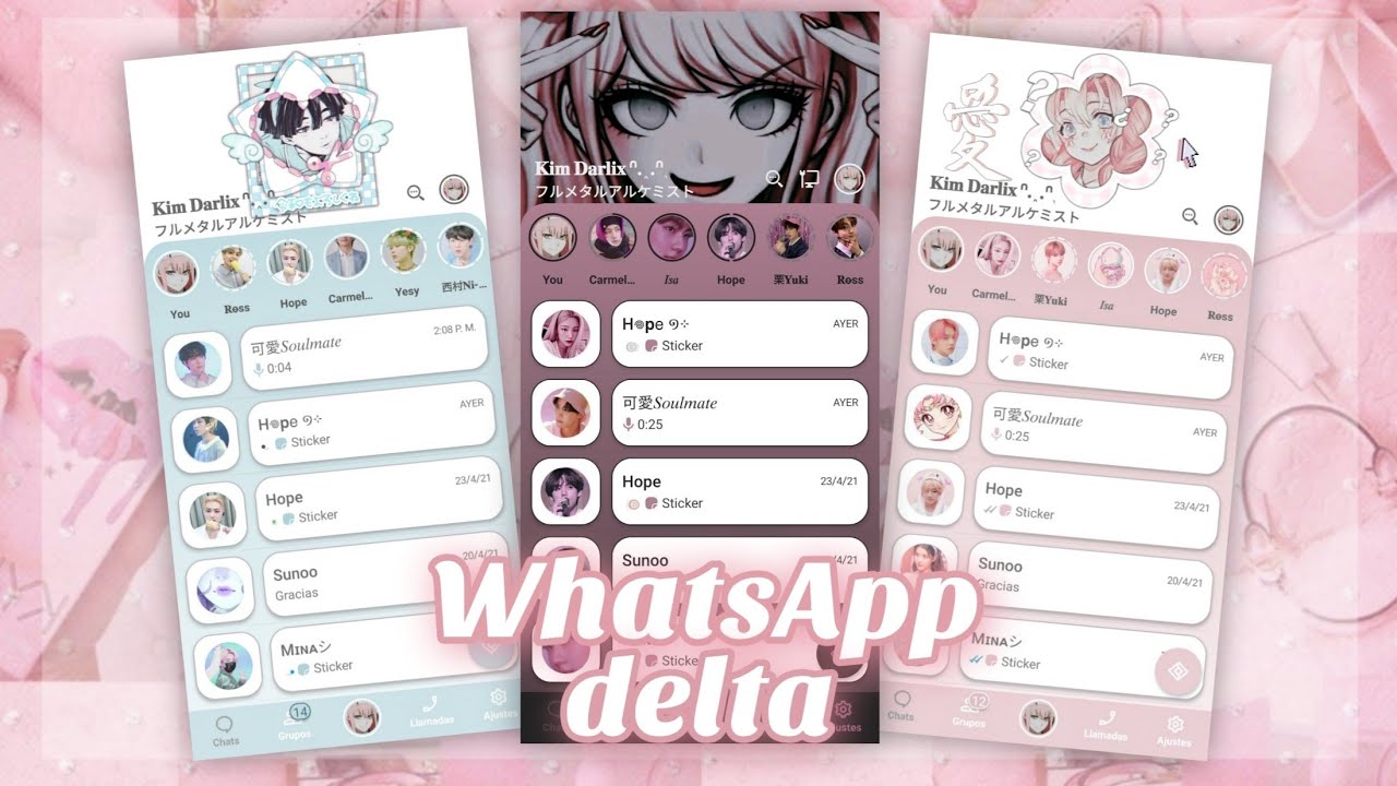 🍧WhatsApp delta + themes aesthetic (Ultima versi&oacute;n V3.9.0 DICIEMBRE 2021)