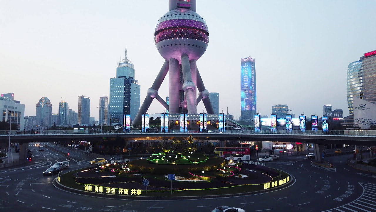 중국 상하이 (상해, Shanghai) Waitan (와이탄, 外滩), Pudong (푸동, 浦東),  Ferguson Lane (우강루, 武康路) - revised [4K]