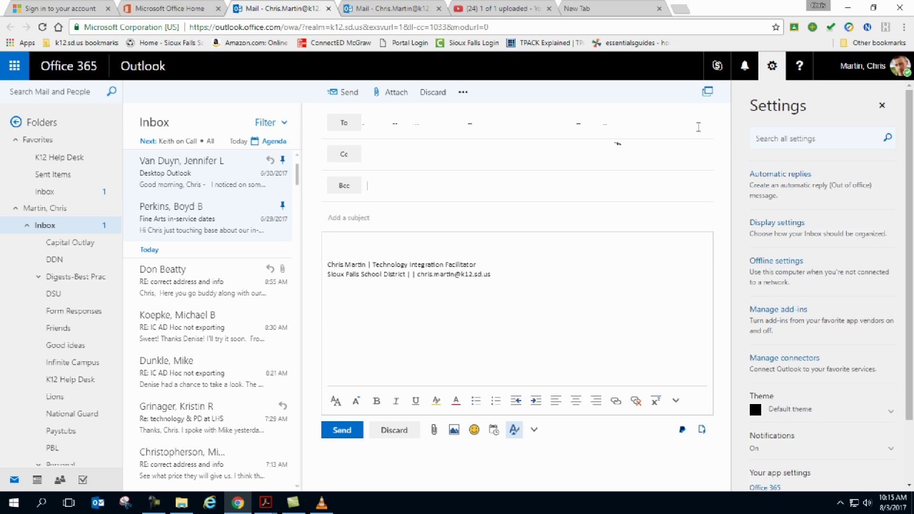 Sending an email with multiple address via BCC