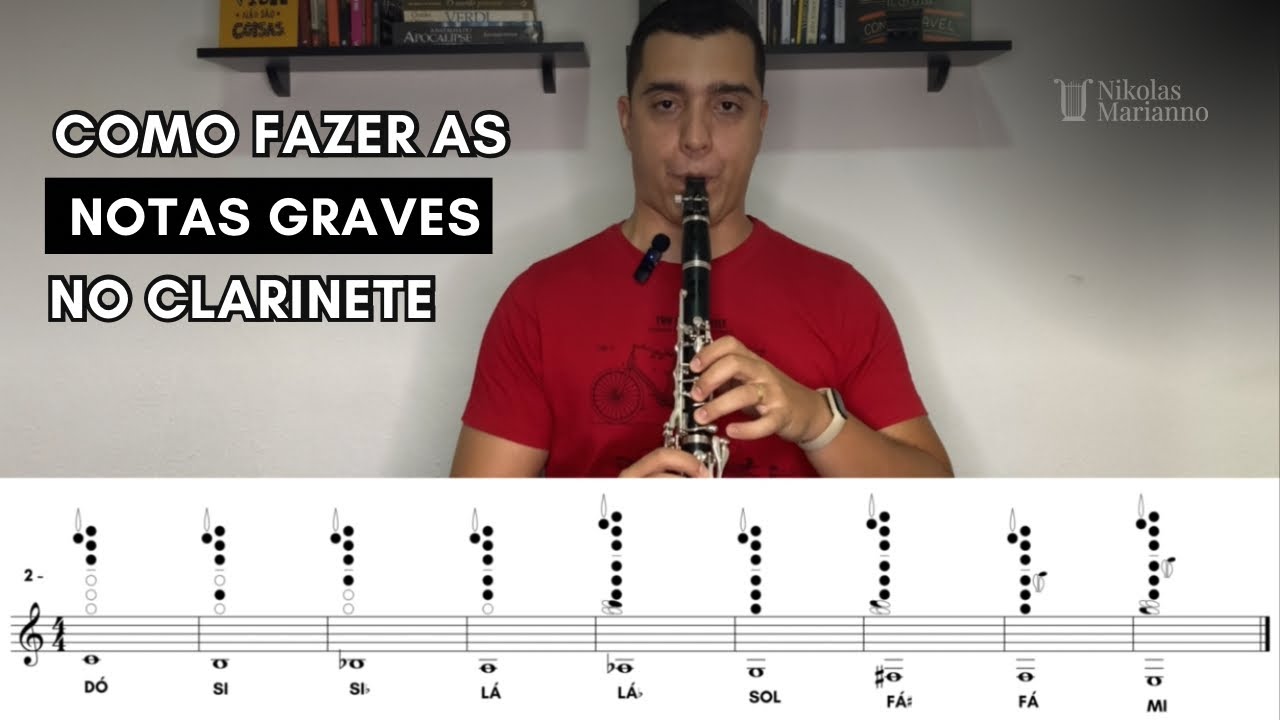 Como fazer as notas graves no clarinete