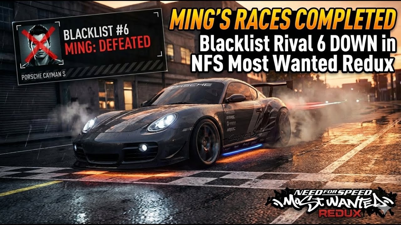 DESTROYING Ming's Races! 🏁 Porsche Cayman S vs. Blacklist #6 (NFS MW Redux)