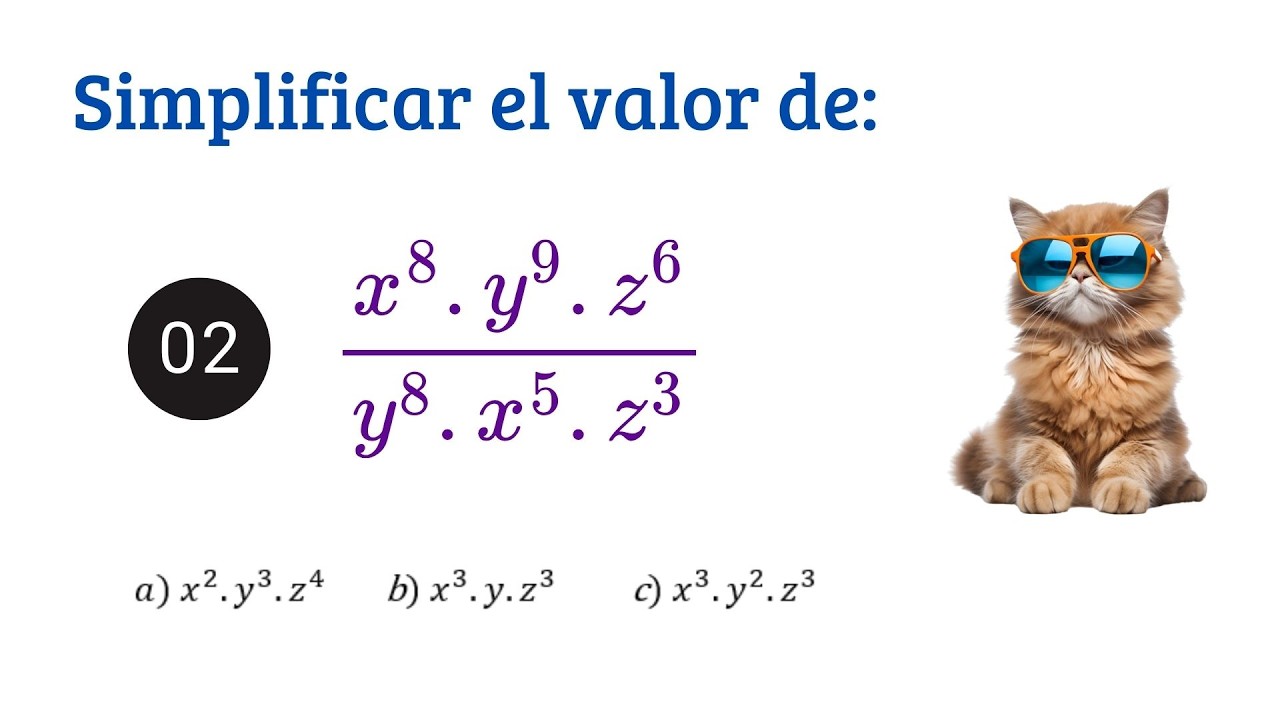 Simplificar el valor de 🙄 - CLASE 15