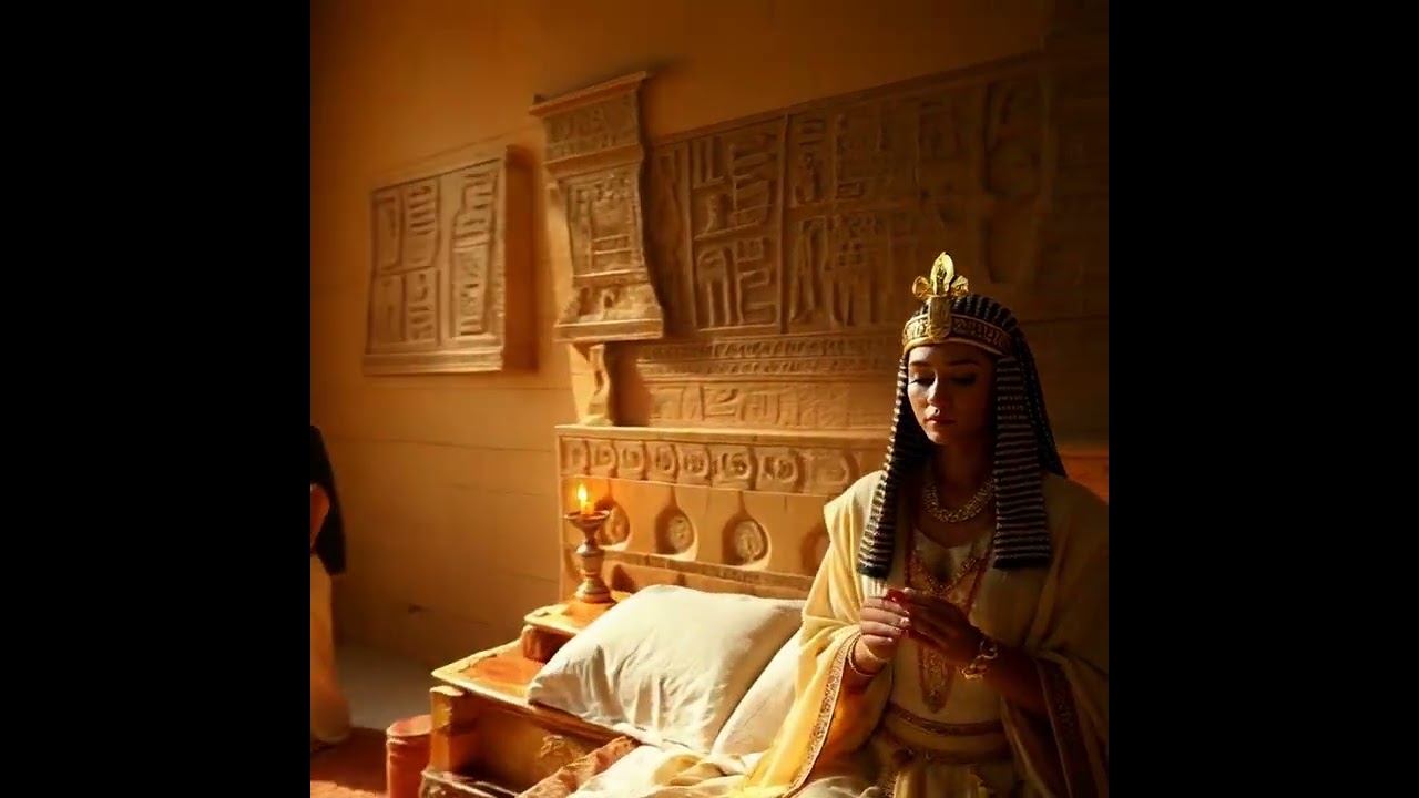 MORNING ROUTINE OF AN ANCIENT EGYPTIAN QUEEN INSIDE A PYRAMID