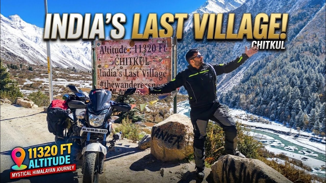 Chitkul India’s Last Village l mumbai to Spiti valley bike ride #chitkul #spiti 