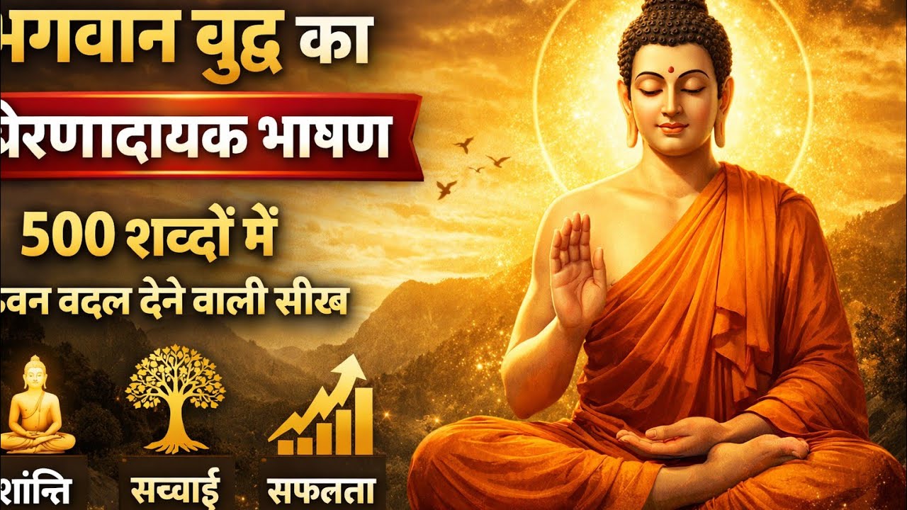 Lord Buddha Motivational Speech | Path of Peace & Wisdom