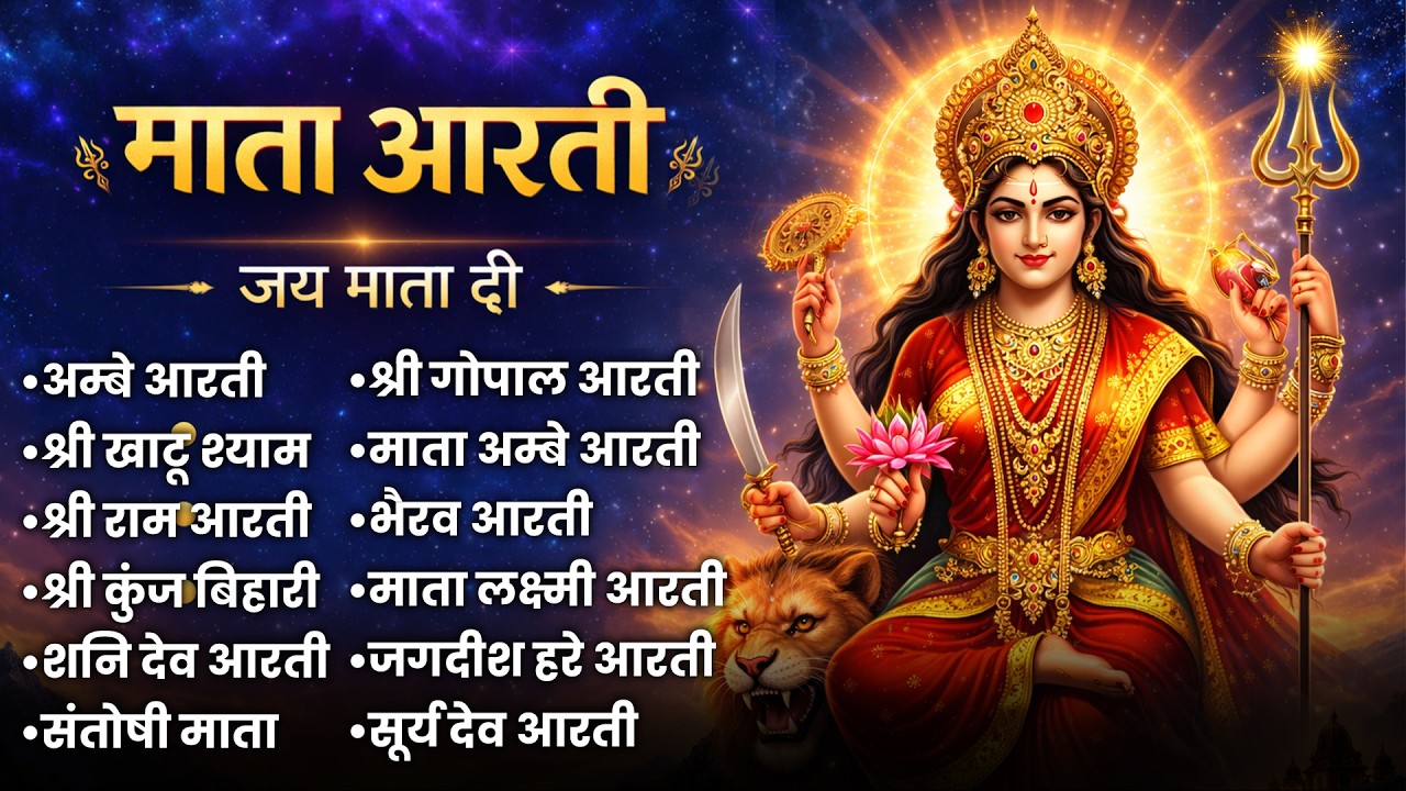 Aaj Shukrawar Hai… Maa Ki Aarti Se Ghar Me Sukh | Lakshmi Santoshi Aarti Jukebox | Jai Mata Di
