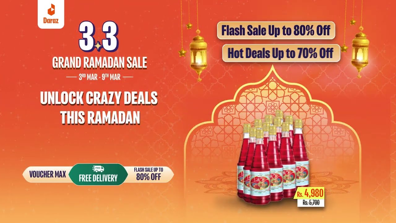 Daraz 3.3 Grand Ramadan Sale!