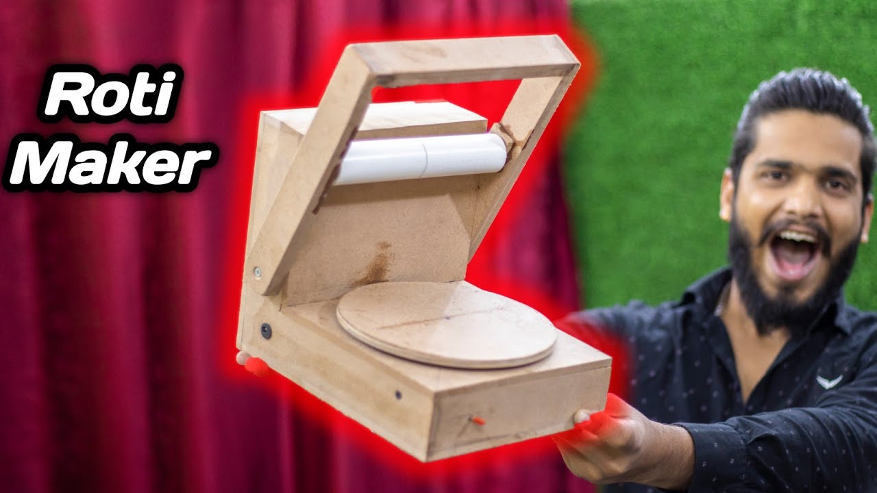 कबाड़ से बनाया Roti Maker machine || How to Make Roti Maker / Chapati , Puri Maker