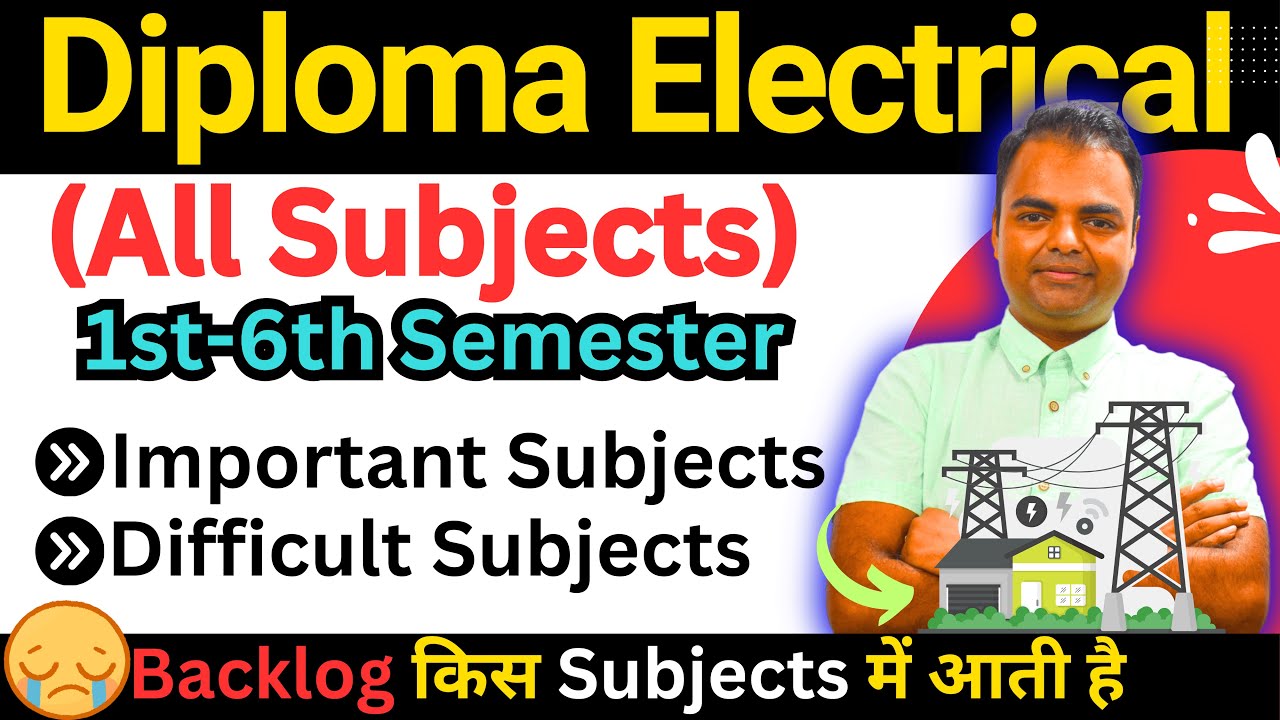 Diploma Electrical Syllabus Subjects, Polytechnic Electrical Syllabus 1st to 3rd Year Syllabus