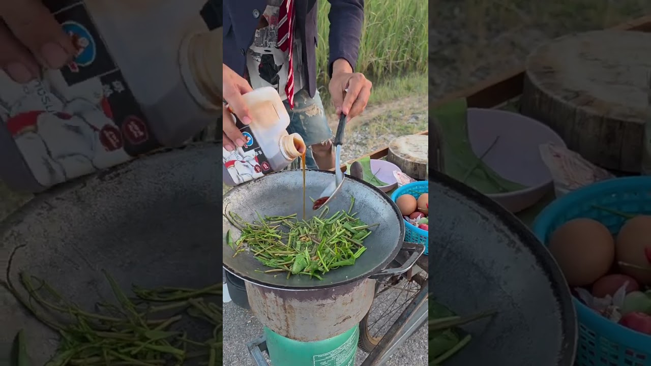 ผัดผักบุ้งนา #เหม็นดีโภชนา  #คลายเครียด  #ตลก  #funny 