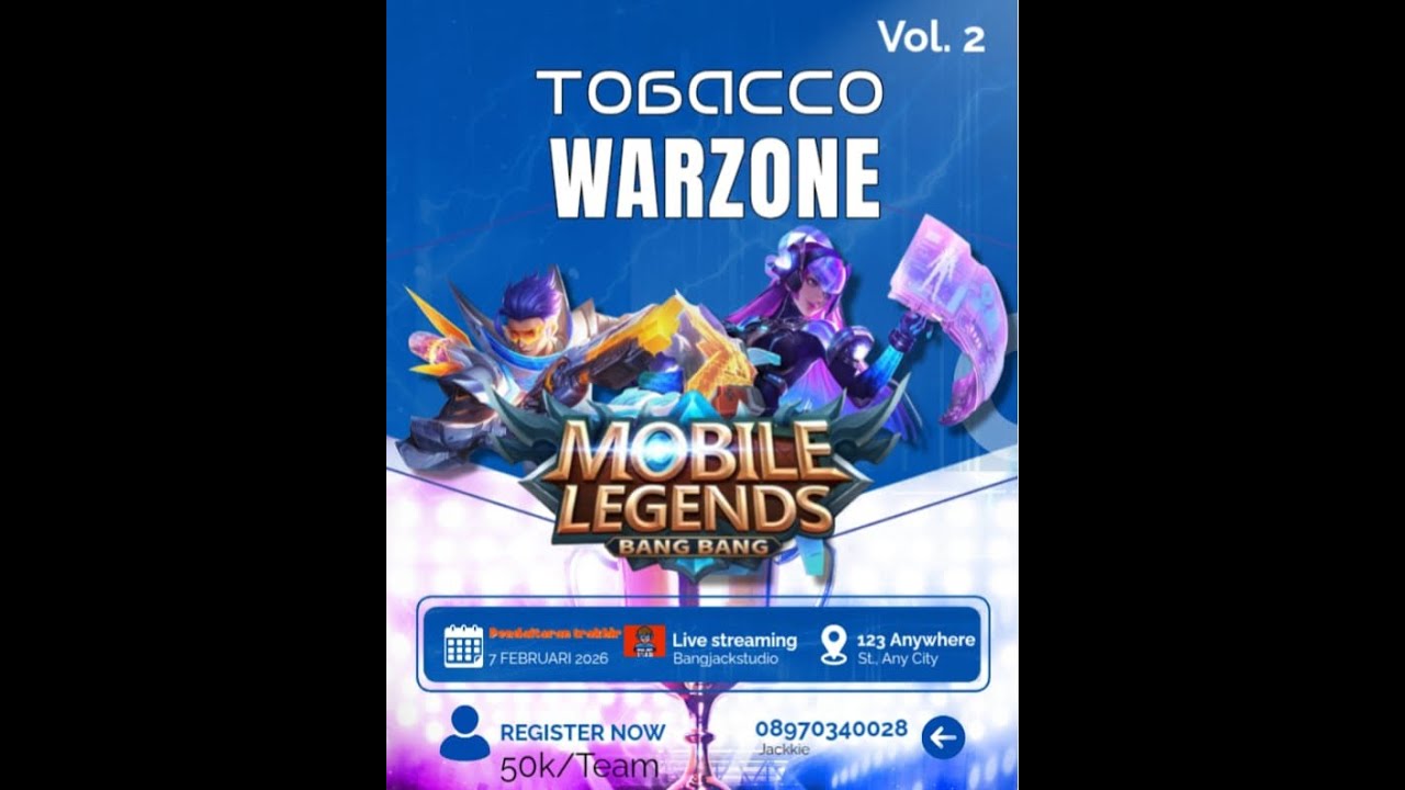 🔴LIVE | Tobbaco Warzone vol II, Final turnamen Mobile Legend Ngalam