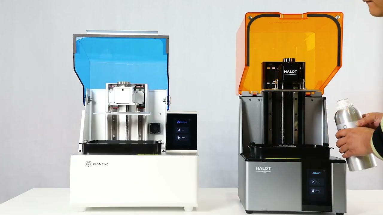 How is the PioNext DJ89 Creality 3D HALOT printed dental model different?