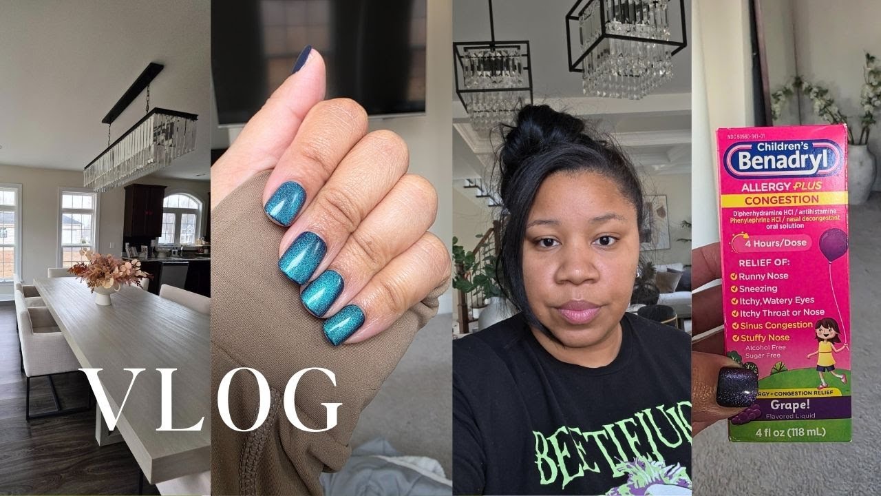 Realistic Working Mom DITL: My Baby Is Sick 🥹 Meds Run, DIY Mani, Costco, Old Navy Girl's Jeans 