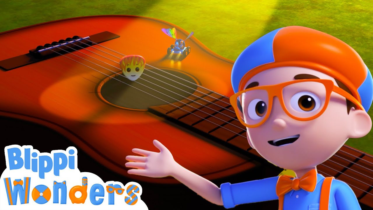 Guitar | Blippi Wonders | Rescue Adventures