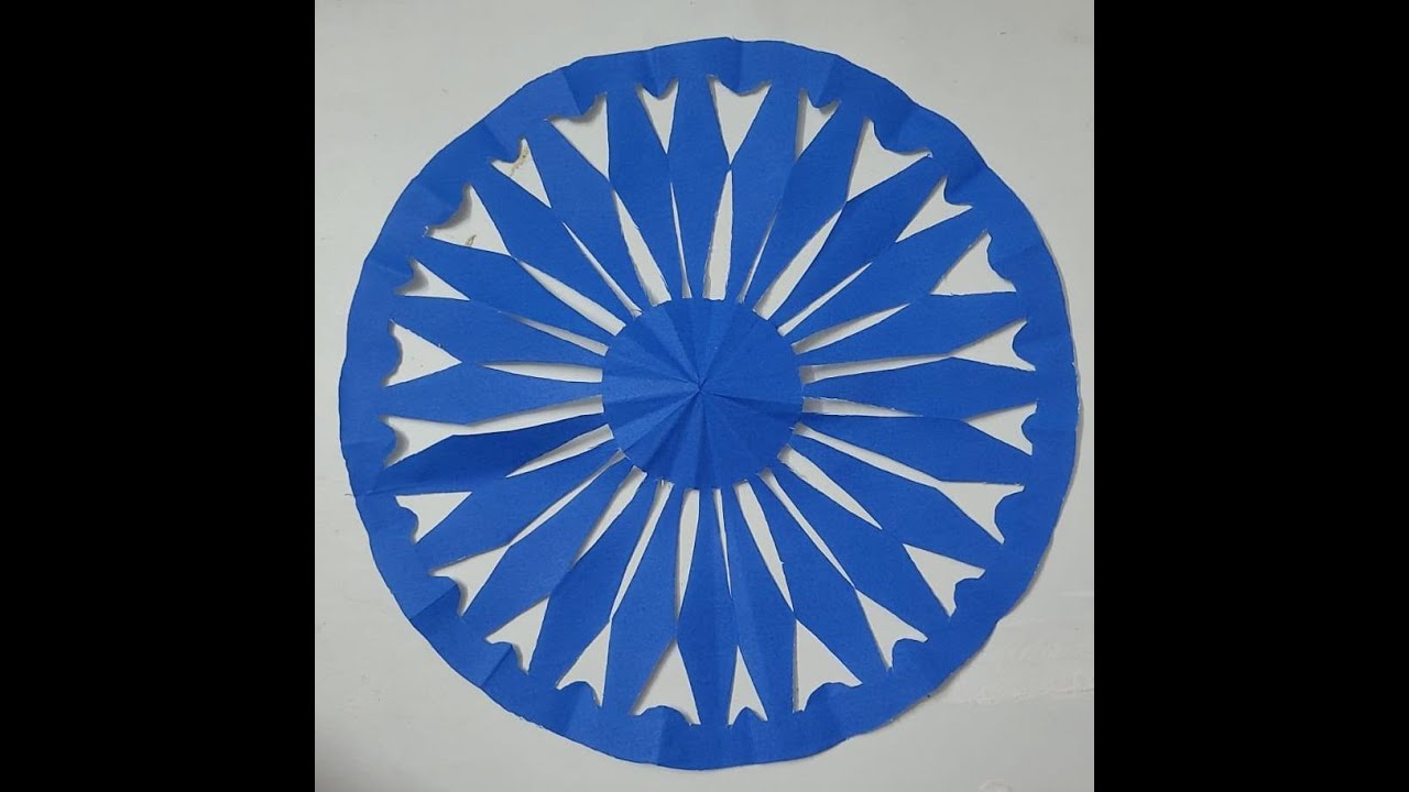 24 spokes in Ashok chakra || DIY || Republic Day  craft || Independence Day Craft