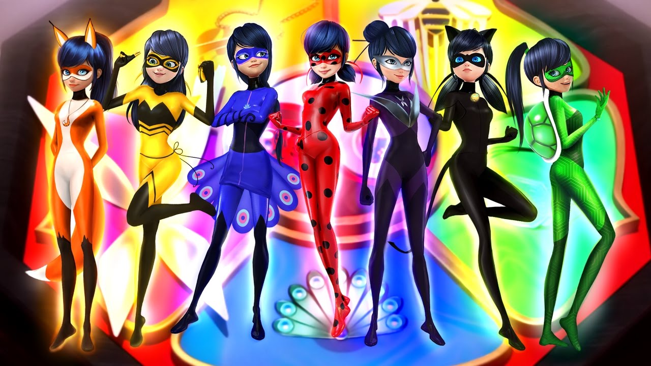 All Powers Combined: Marinette as New Superheroes Transformations | Speededit