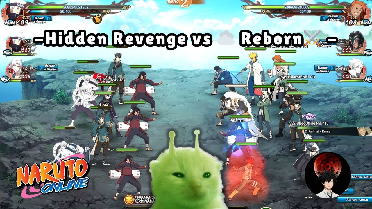 Gran Guerra Ninja [Hidden Revenge vs ☁️Reborn⚔️ ] | Naruto Online LATAM