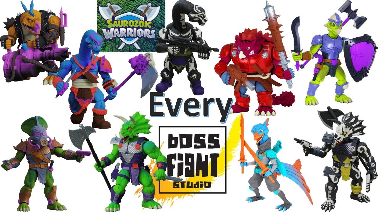 Saurozoic Warriors from Boss Fight Studio Wave 1 & 2 & BBTS exclusive - Dinosaur Action Figures