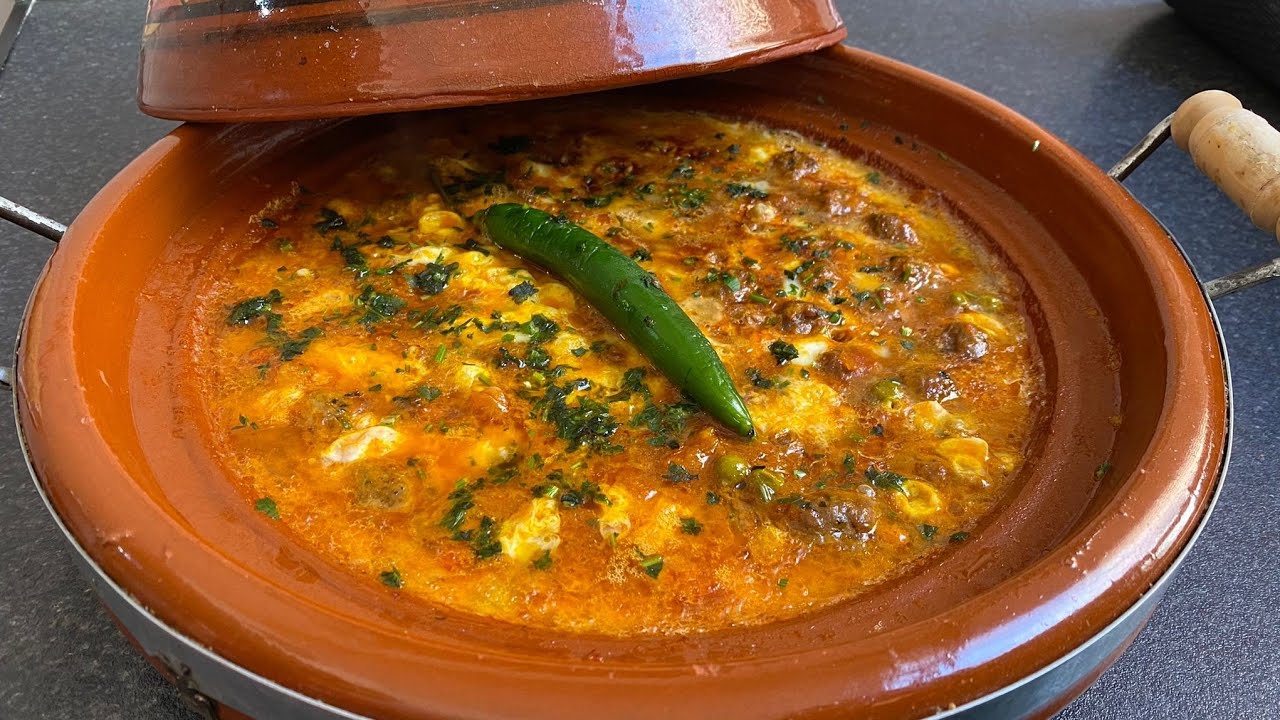 Tajn  marroquí tradicional de carne picada  y verduras/ receta fácil y deliciosa 😋.