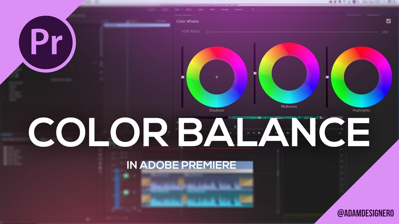 المصمم آدم | طريقة تغيير لون الملابس في أدوبي بريميير Color Balance HSL in Premiere