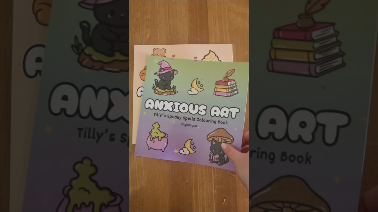 I made easy to colour colouring books! #colouringbook #anxiety  #arttherapy #smallbusinessartist