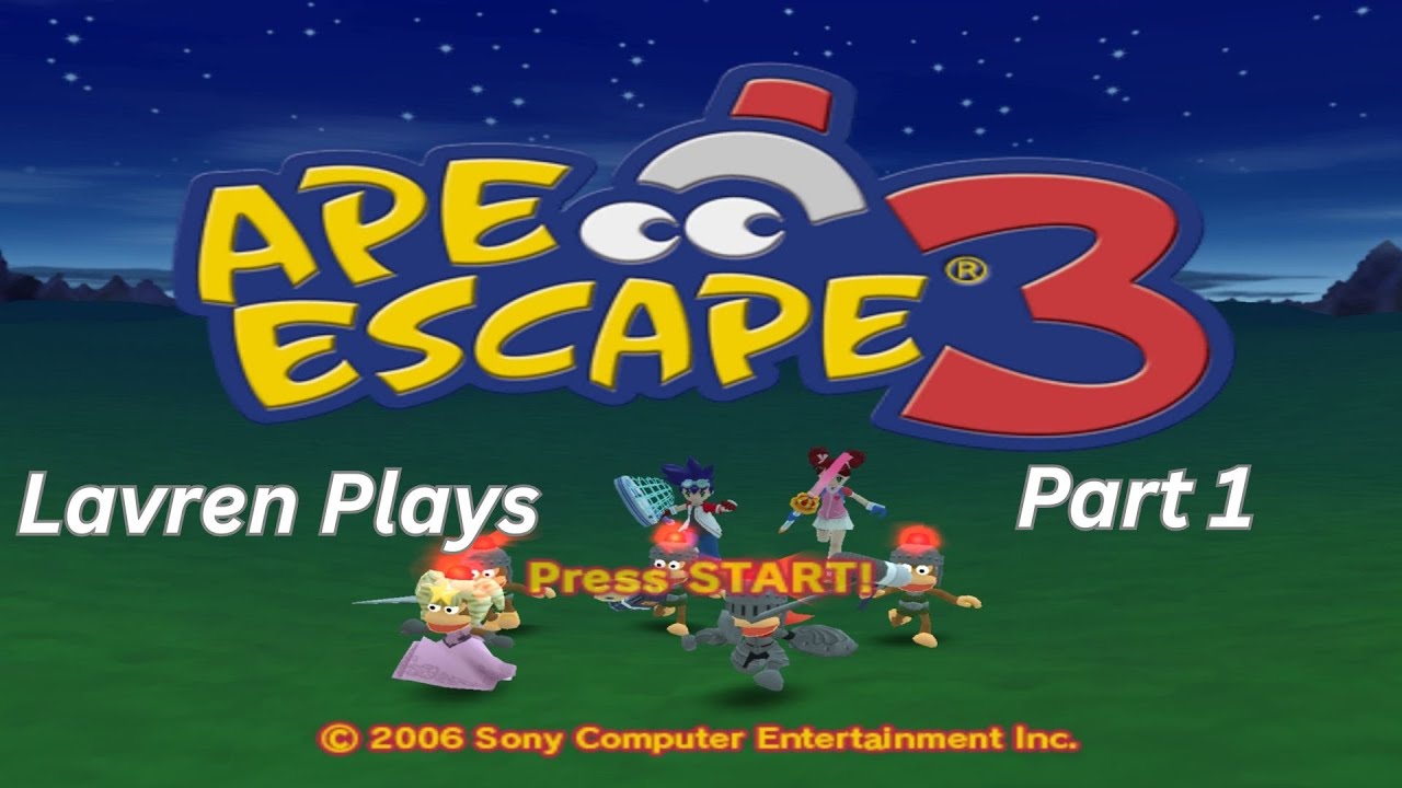 THESE MONKEYS KEEP ESCAPING | Lavren Plays: Ape Escape 3 (Part 1)