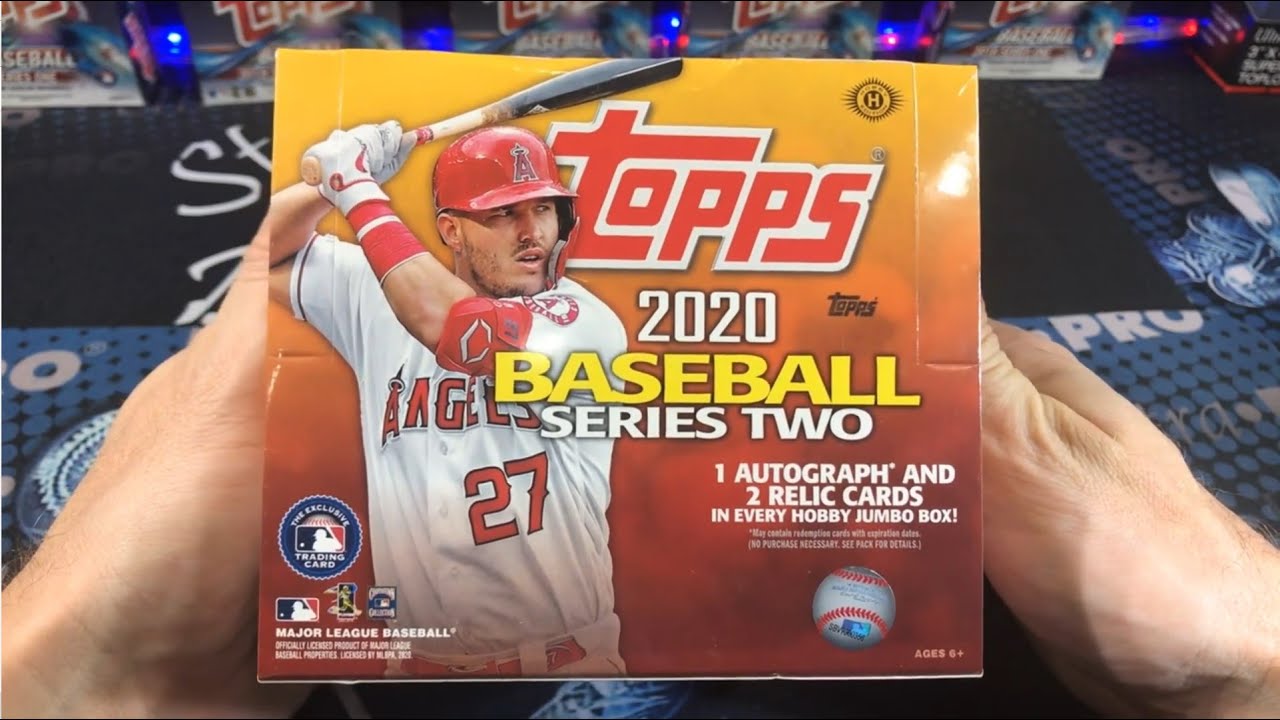 Trout Hit!!! New Release!!! 2020 Topps Series 2 JUMBO Box Baseball Cards!!