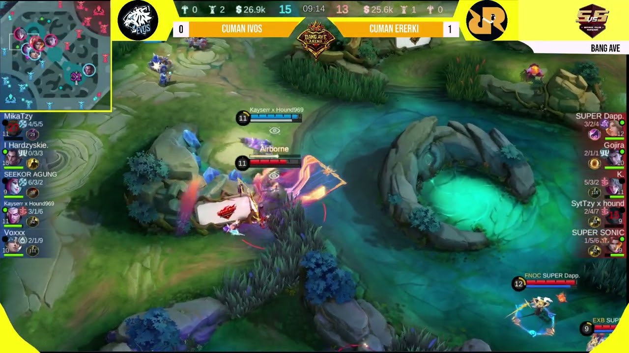 ROOM TOURNAMEN CASTER BANG AVE TIKTOK | MATCH 2 CUMA IVOS VS CUMAN ERERKI