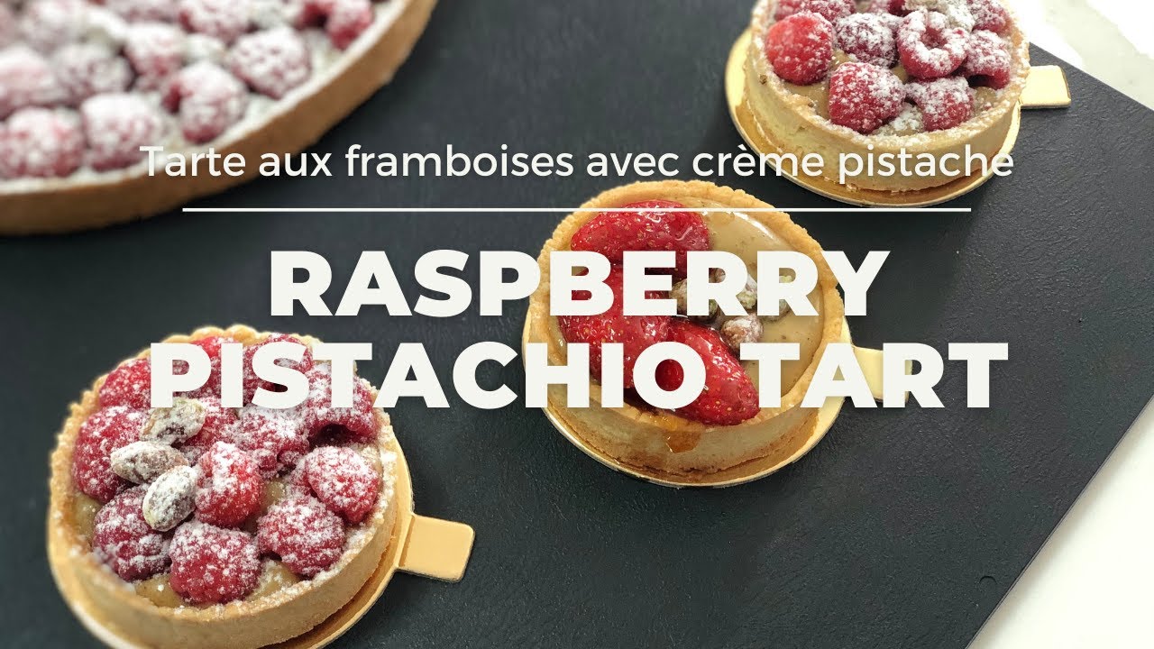 Raspberry tart with pistachio cream -- SIMPLE!