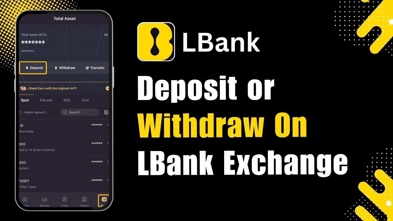 How to DEPOSIT or WITHDRAW on Lbank Exchange | Crypto App Tutorial