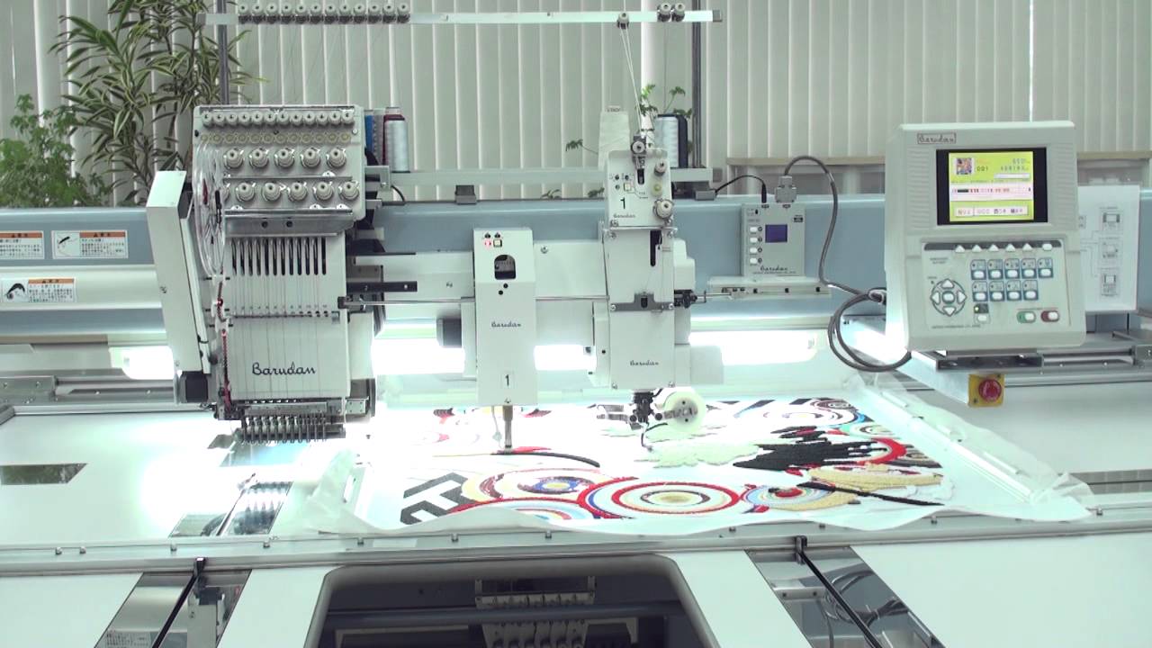 Barudan embroidery machine / Triple Combination