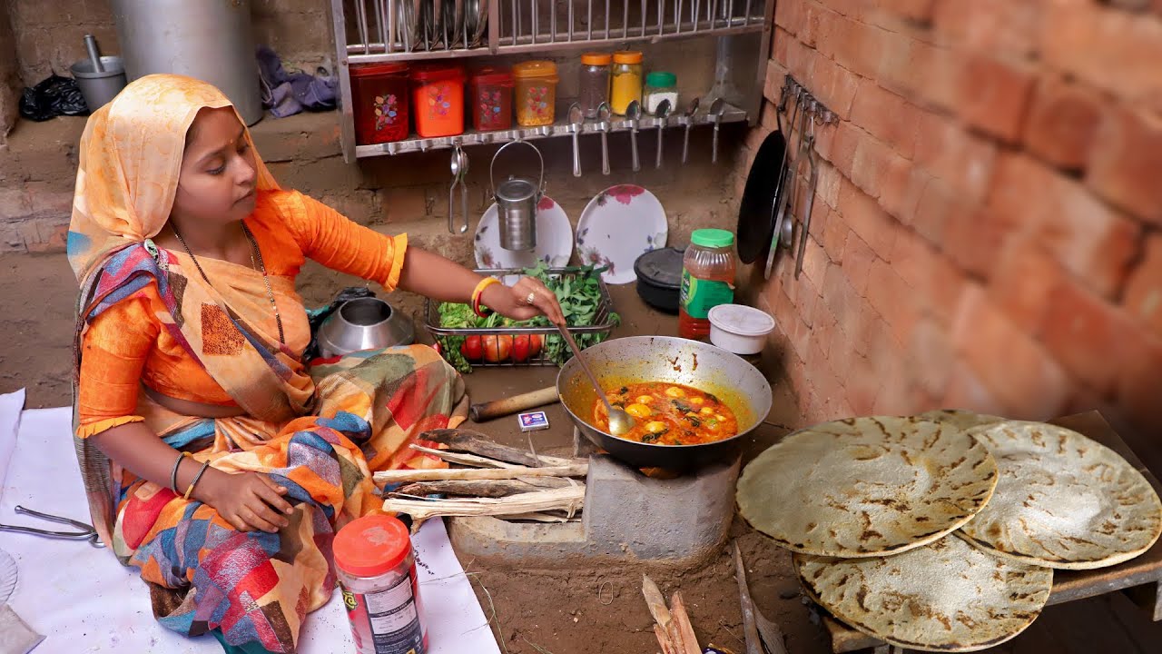 Lunch Food In Gujarat Village